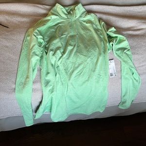 Bright green light athletic jacket.